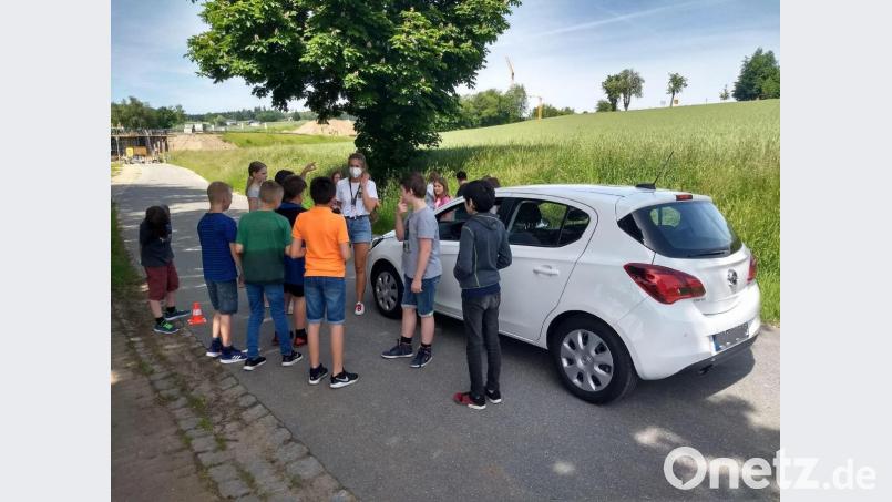 Am Kreinzlweg wurde die &quot;Aktion Auto&quot; durchgeführt. Bild: njn