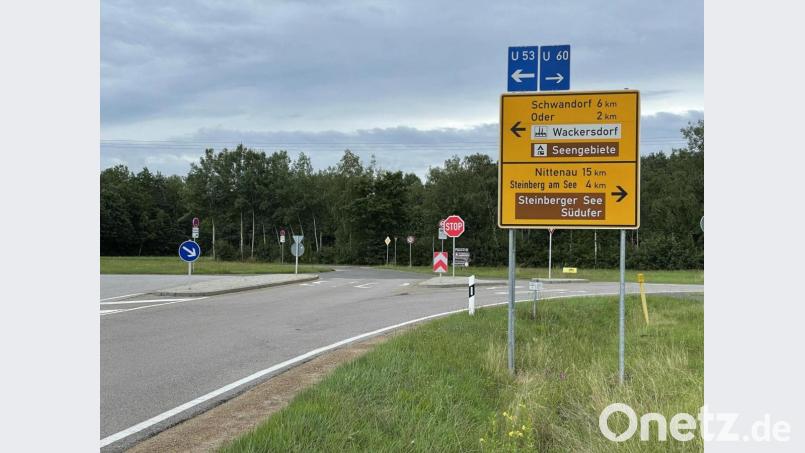 Die Oder-Kreuzung soll schon bald anders aussehen. Das Landratsamt hat grünes Licht für den Bau eines Kreisverkehrs gegeben. Bild: Götz