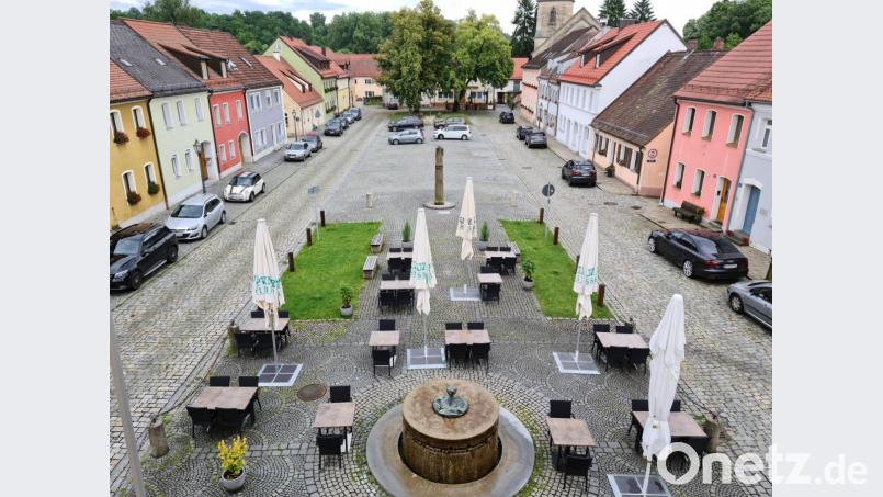 Der Annamarkt auf dem Marktplatz ist abgesagt. Timo Schön wünscht sich nun eine Ersatzveranstaltung in welcher Form auch immer. Bürgermeister Edgar Knobloch ist diesbezüglich jedoch skeptisch, Bild: sne