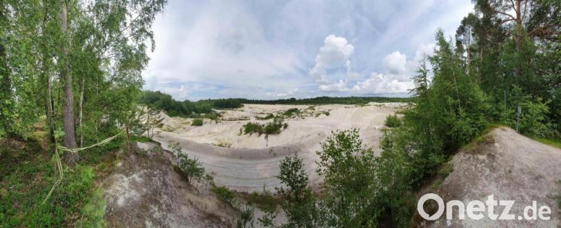 Eindrucksvoll: Die Kaolingrube bei Tirschenreuth. Bild: tsp