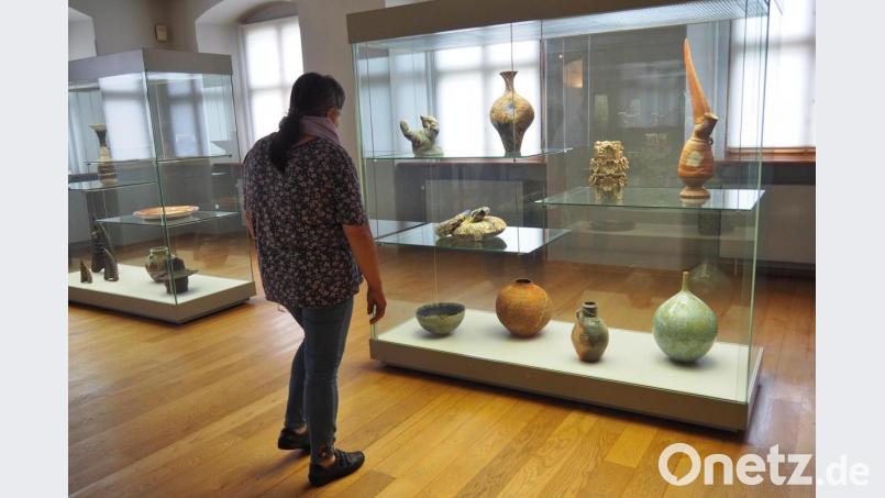 Nur die Vitrinen sollen zukünftig den Raumeindruck im Keramikmuseum prägen. Bild: Bühner