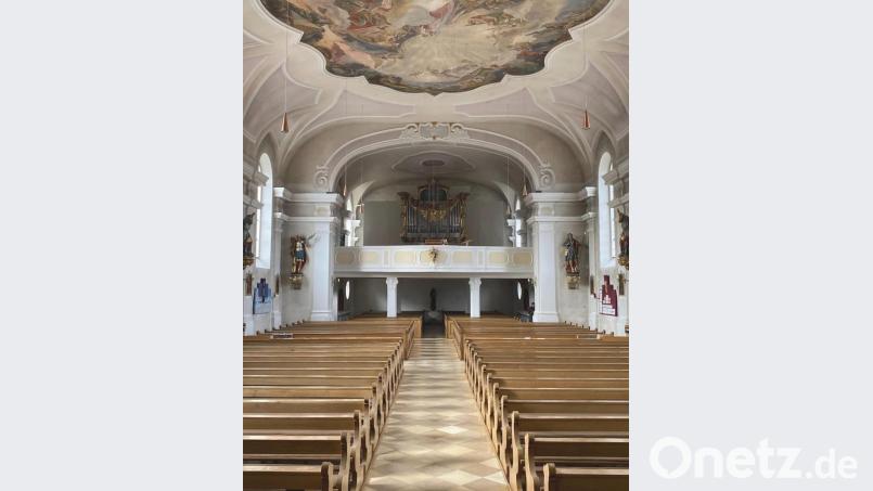 Geplante Ansicht der neuen Orgel in der Stadtpfarrkirche Mariä Himmelfahrt in Erbendorf vom Altar aus. Bild: Vleugel/exb