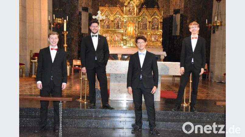 Am Samstag traten in St. Josef auf (von links) Peter Ermer, Kilian Brandscherdt, Constantin Brandscherdt, Nicolas Weigl. Bild: hcz