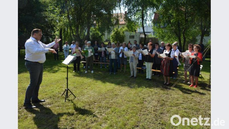 Der Kirchenchor Mitterteich unter der Leitung von Matthias Schraml. Bild: jr