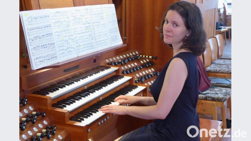 Orgelmusik der Romantik, eindrucksvoll dargeboten in der Kirche St. Michael durch Dekanatskantorin Anna-Magdalena Bukreev an der Max-Reger-Gedächtnisorgel Bild: fsb