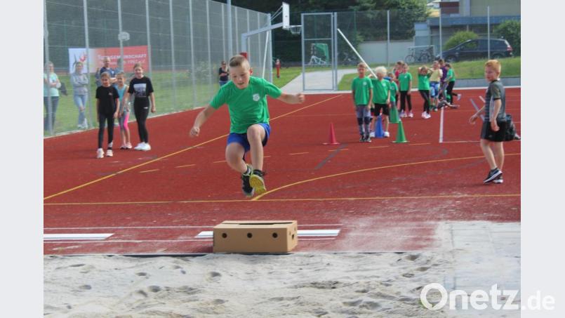 Mehr als 60 Sportler gingen beim Tag des Sportabzeichens an den Start. Bild: Julia Ritter/exb