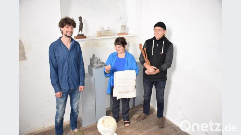Sebastian Paul. Johanna Späthe und Karlheinz Neidel stellen ab 31.Juli bis 8. August im ehemaligen katholischen Pfarrhaus in Königstein aus. Bild: wku