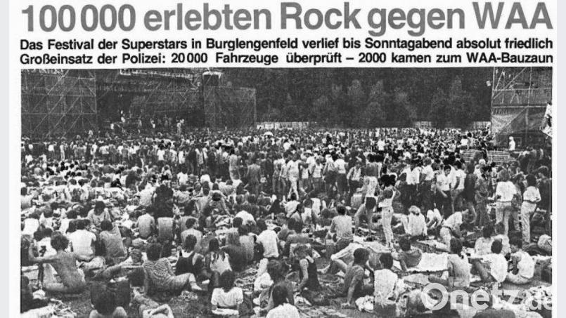 Im Juli 1986 fand in Burglengenfeld das fünfte Anti-WAAhnsinnfestival statt. Auch der Neue Tag berichtete. Bild: Oberpfalz-Medien