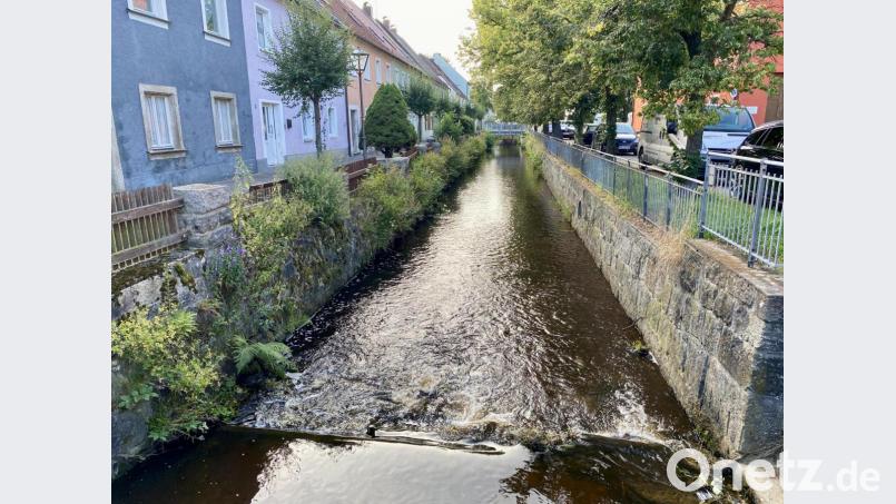 Solange sie in ihrem Bett bleibt, die Floß, ist es eine Freude, an ihren Ufern zu wohnen. Der Markt arbeitet an einem Hochwasserschutzkonzept für den Fall, dass das Flüsschen wieder zerstörerische Dimensionen annimmt. Bild: Eichl