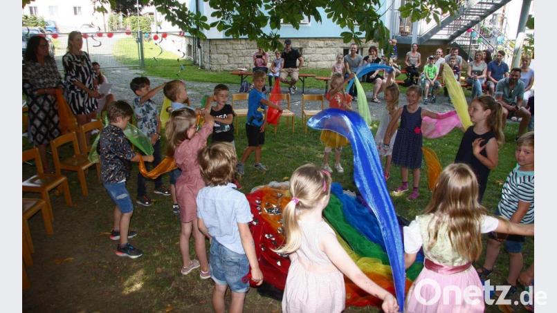 Den fröhlichen Augen der Vorschulkinder war anzumerken: Der Besuch im &quot;Haus für Kinder St. Elisabeth&quot; hat Spaß gemacht. Bild: wro