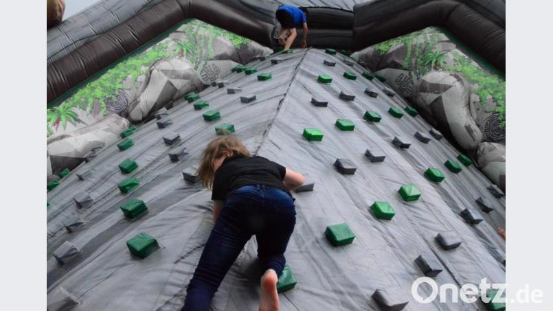 Die Weidener Sektion will einen eigenen Kletterturm. Hier eine Version für Kinder. Bild: Kunz