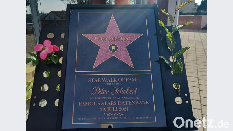 Peter Schobert wurde auf dem &quot;Walk of Fame&quot; verewigt. Bild: Emma Hößl/exb