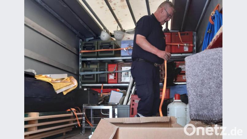 Erneut schickt der ASB-Regionalverband Jura seine Feldküche ins Hochwasser-Katastrophengebiet in Rheinland-Pfalz. Bild: Roland Löb/exb
