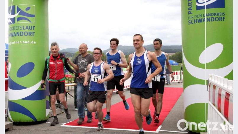 Zielankunft beim Landkreislauf: Ein Bild, das es auch heuer nicht geben wird. Archivbild: Hirsch