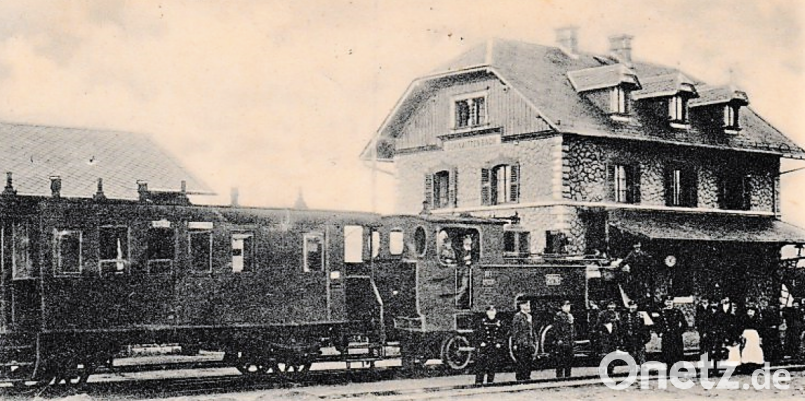 Bahnhof Schnaittenbach 1904 Bild: Klaus Tschierschke Archiv