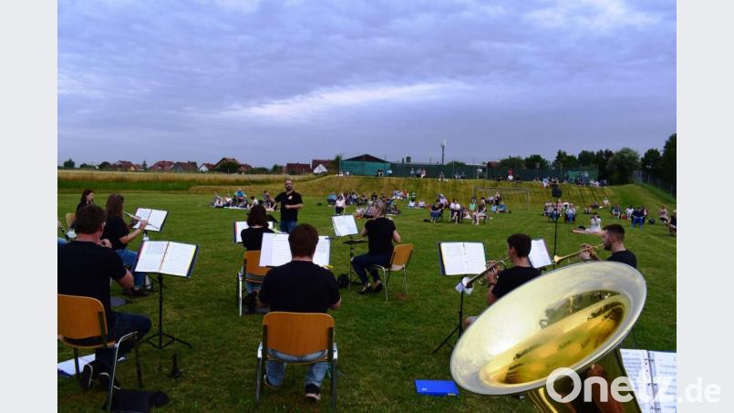 Ein tolles Abendprogramm für die Ammerthaler: das Picknickkonzert der örtlichen Blaskapelle. Bild: oe