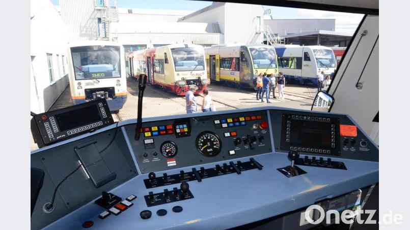 Bitte aussteigen! Großes Treffen der Regio-Shuttle-Freunde in Weiden. Bild: Kunz