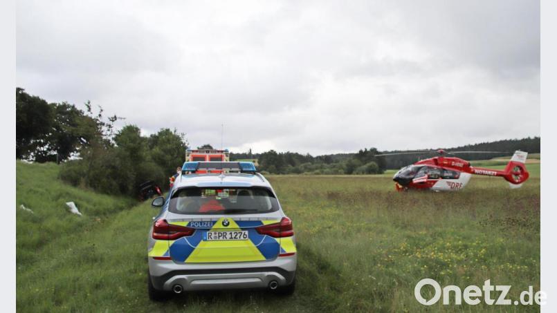 Auch der Rettungshubschrauber mit Notarzt wurde an die Einsatzstelle berufen. Bild: jma