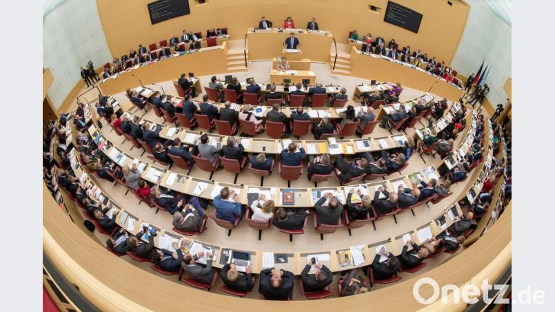 Markus Söder spricht im bayerischen Landtag. Bild: Peter Kneffel
