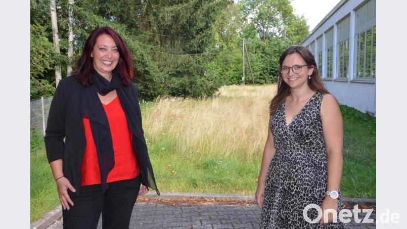 Tina Faltenbacher (links) und Christine Riedel. Bild: Kunz