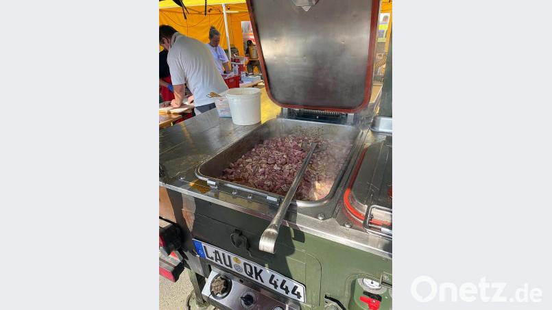 5000 bis 6000 Essen brachte die Feldküche täglich auf den Tisch. Bild: ASB RV Jura