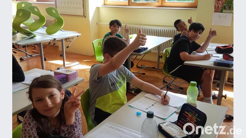 Die Mädchen und Buben waren im Diepold-Feriencamp in der ersten Woche der Sommerferien mit Begeisterung dabei. Bild: Grundschule Waldsassen/exb