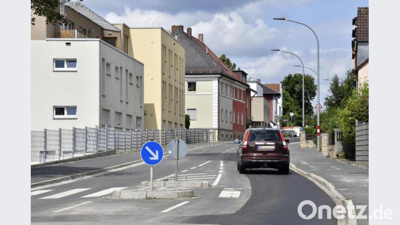 Freie Fahrt in der Schlachthausstraße in Amberg: Die Baustelle wurde früher fertig als erwartet. Bild: Petra Hartl