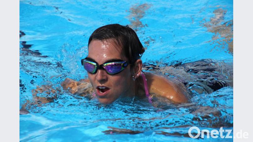 Diana Merkl beim Schwimmen. Bild: kro