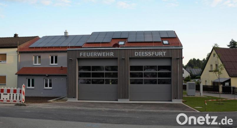Am Wochenende wird das neue Feuerwehrhaus in Dießfurt eingeweiht. Bild: whw