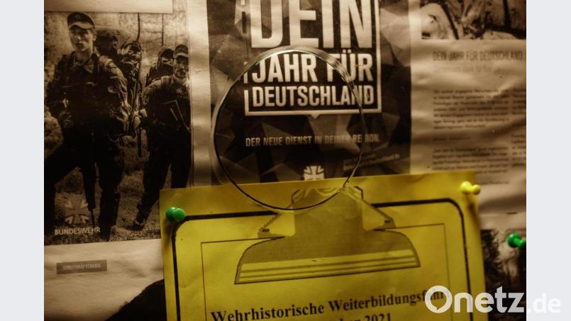 Die Krieger- und Soldatenkameradschaft war das erste von vier Opfern. Ein kreisrundes Loch wurde herausgeschnitten. Bild: bkr