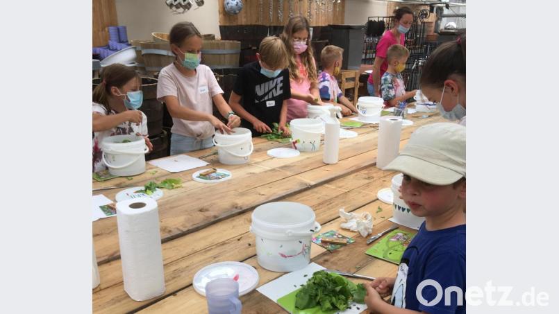 Kinder haben im Rahmen des Kinderferienclubs gelernt, Bokashi-Biodünger herzustellen. Bild: krb