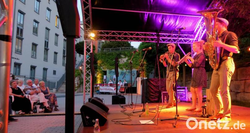 Die "Fexer" beendeten den musikalischen Kultursommer im Schwandorfer Spitalgarten. Bild: Hirsch