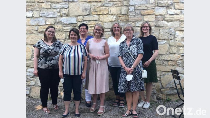 Der neu gewählte Vorstand der Frauen-Union Amberg Stadt (von links): Christina Heinrich, Beate Wollmann, Heide Lotter, Susanne Herding. Andrea Widder, Gertraud Neiswirth und Kathrin Fischer. Bild: Kathrin Fischer/exb