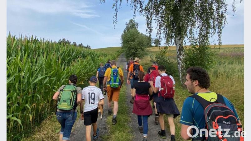 Viel Spaß hatten die Teilnehmer der Tageswanderung der Kolpingfamilie Waldershof. Bild: Kolpingfamilie Waldershof/exb