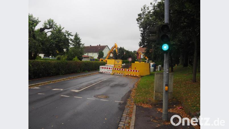 Die St.-Peter-Straße bleibt wohl noch bis Mitte September gesperrt. Bild: ws