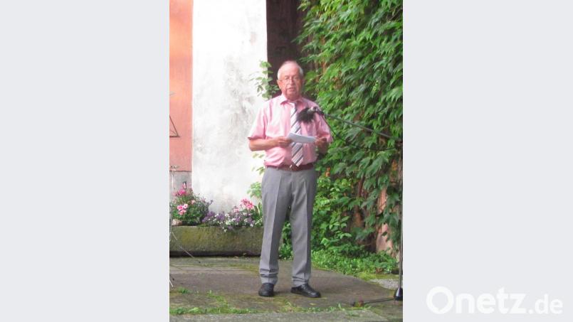 Hobby-Genealoge Bernhard Steghöfer wusste einiges über die Ahnen von Max Reger und von Richard Strauß in der Oberpfalz. Bild: sei