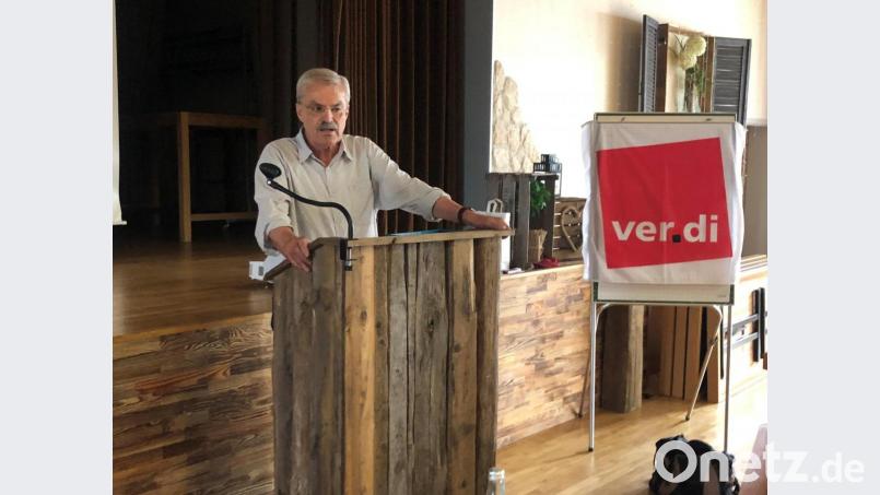 Michael Wendl referierte bei der Verdi-Infoveranstaltung über die aktuelle Finanzpolitik. Bild: Michael Wendl/exb