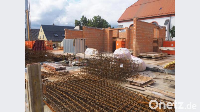 Bei den Vergaben war auch wieder der Bau des neuen Rathauses dabei. Für Natursteinarbeiten werden rund 350.000 Euro ausgegeben. Bild: ws