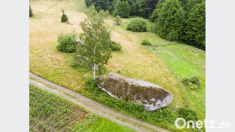 Der Teufelsstein von oben. Bild: mür