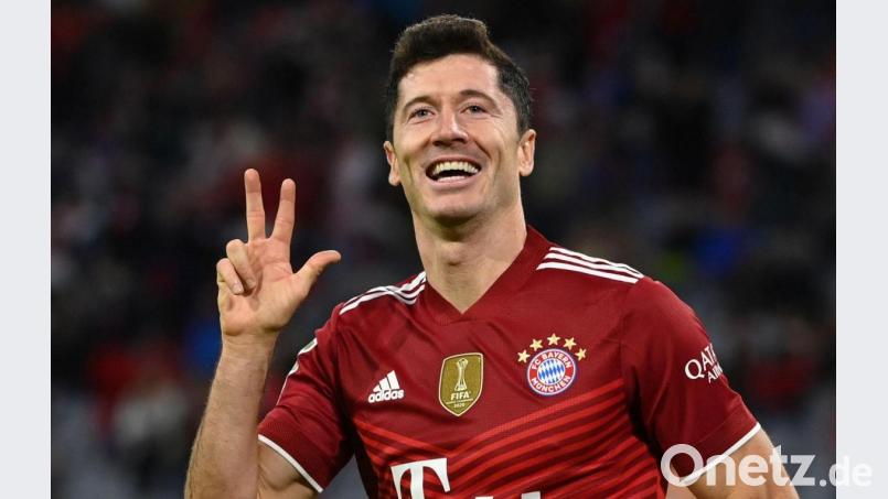 Robert Lewandowski ist schon wieder in bestechender Verfassung: Gegen Hertha BSC traf der Torjäger des FC Bayern drei Mal ins Schwarze. Bild: Sven Hoppe/dpa