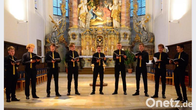 Das Vocalensemble &quot;Millienium&quot; setzt sich aus ehemaligen Mitgliedern des Dresdner Kreuzchors zusammen. Bild: Kunz
