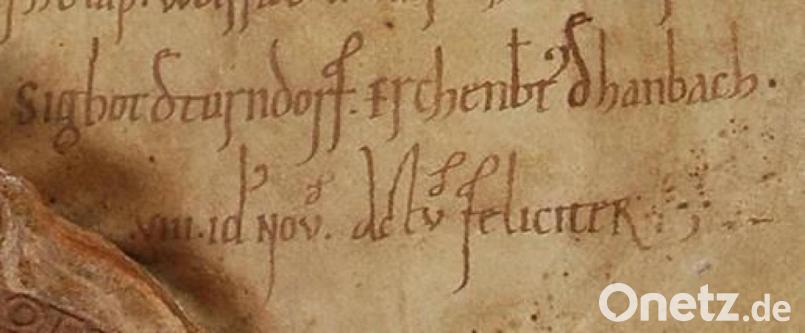 Die erste Nennung Hahnbachs in dieser Urkunde aus dem Kloster Michelfeld datiert vom 6. November 1121. Bild: mma