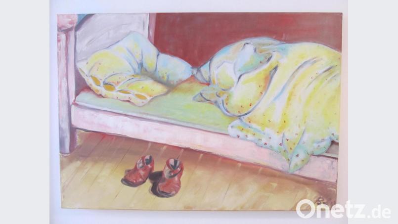 Ein Bild mit Symbolcharakter: Immer wieder wagt Bettina Paa den Aufbruch in die Welt der Malerei. Bild: bl