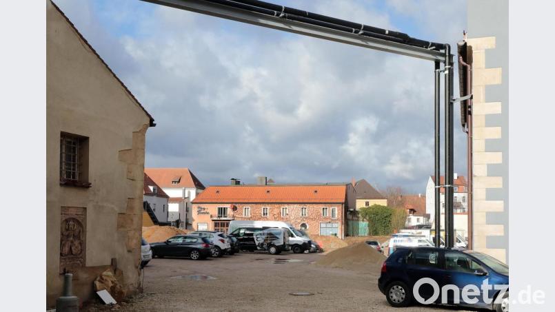 Der Blick auf das Bürgerspitalgelände von der Amberger Fußgängerzone aus (auf Höhe des ehemaligen Storg): Über die Zukunft des Areals sollen die Bürger entscheiden. Archivbild: Wolfgang Steinbacher