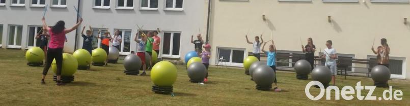 Zur Veranstaltung „Drums Alive Kids spezial“ hatte der Turn- und Sportverein Neusorg eingeladen. Bild: öt