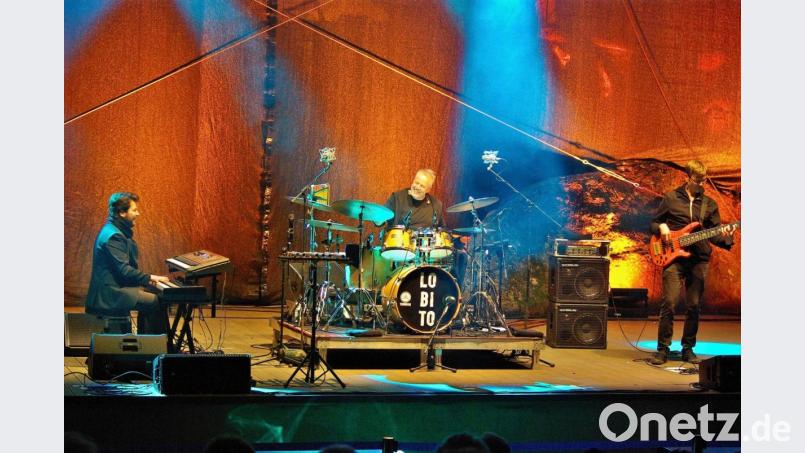 Das Wolfgang-Haffner-Trio spielte ein außergewöhnliches Konzert auf der Bühne der Luisenburg. Bild: fph