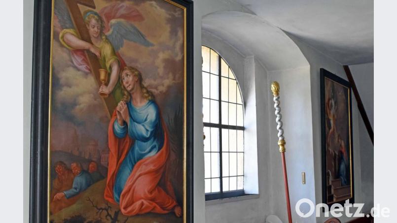 Auch die wunderbar restaurierten Fuchs-Bilder aus der Expositur-Kirche in Stein hängen wieder an ihrem Platz. Die Leihgaben, die erst kurz vor der Ausstellung als Maurus-Fuchs-Bilder identifiziert wurden, waren wunderbare Glanzpunkte der Ausstellung. Bild: Thomas Sporrer