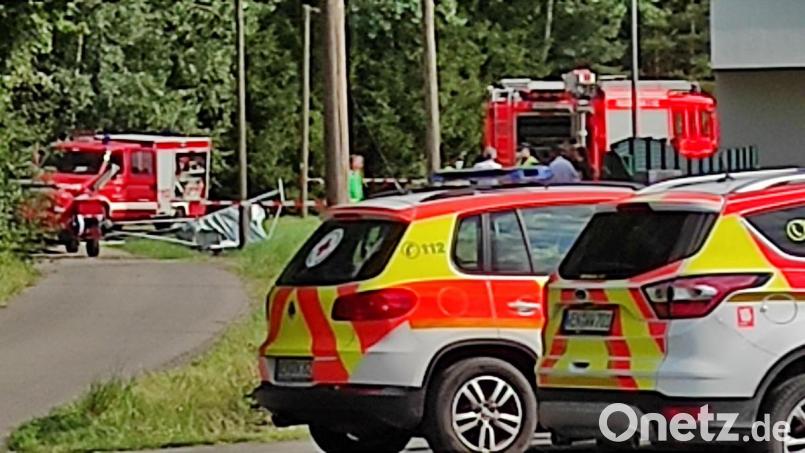 Die Absturzstelle beim Flugplatz Latsch. Bild: rg