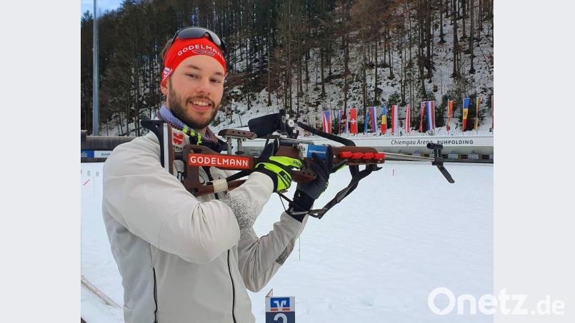 Johannes Donhauser trainiert Sommer wie Winter am Biathlon-Stützpunkt in Ruhpolding. Am Wochenende nimmt er an den deutschen Meisterschaften im Hohenzollern-Skistadion am Arber teil. Dort wird auf Skirollern gelaufen. Bild: Donhauser/privat
