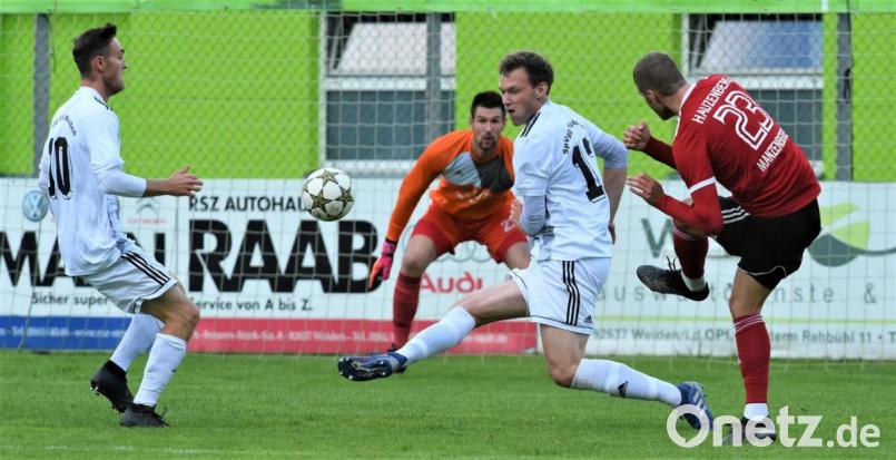 Ob Marko Smodlaka (Zweiter von links) weiter im Tor der SpVgg SV Weiden stehen wird, will Trainer Andreas Scheler erst kurzfristig entscheiden. Die Spielberechtigung für Neuzugang Michael Heisig ist mittlerweile eingetroffen. Archivbild: Büttner, Gerhard